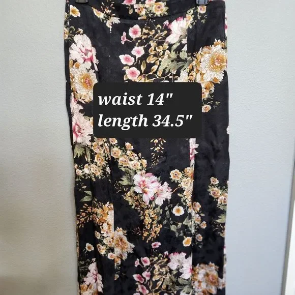 NWT Anthropologie floral silk skirt - Picture 5 of 6